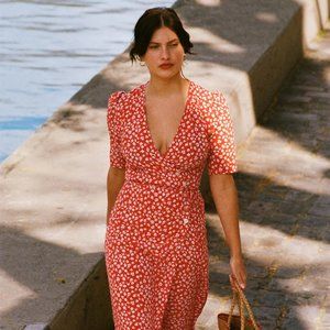 Rouje Red Gabin Dress Size 34 New with Tags